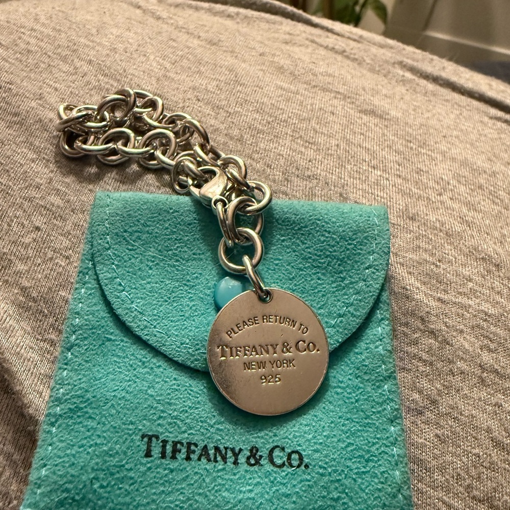 Tiffany & Co. Silver Bracelet with circle return to Tiffany